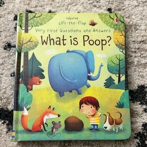 Usborne "What is Poop?" Board Book - Colorful Animal Cover